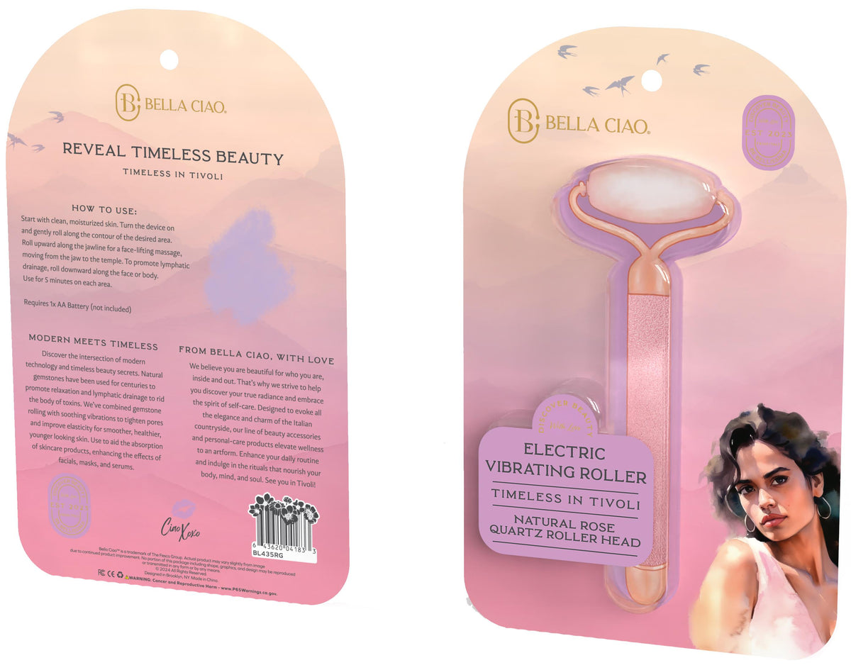 Bella Ciao Electric Rose Quartz Jade Roller