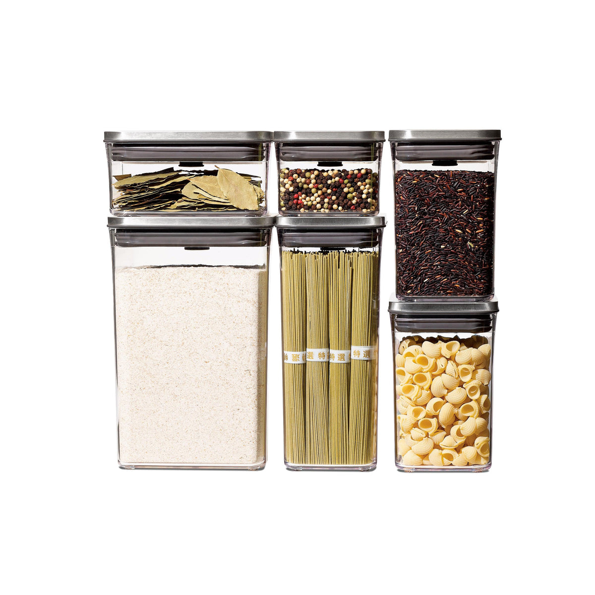OXO Steel 6pc POP Container Set