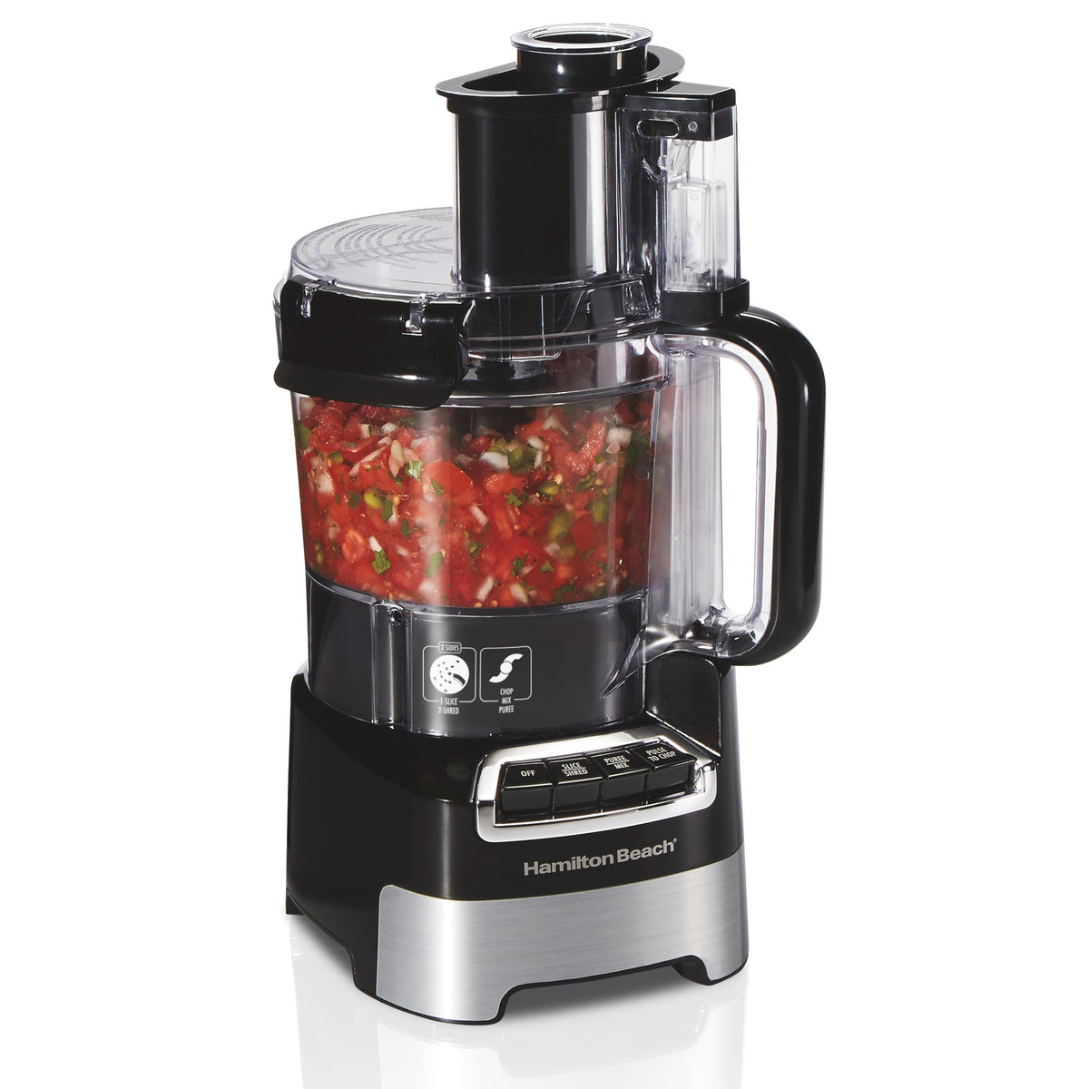 Hamilton Beach 10 Cup Stack & Snap Food Processor w/ Big Mouth