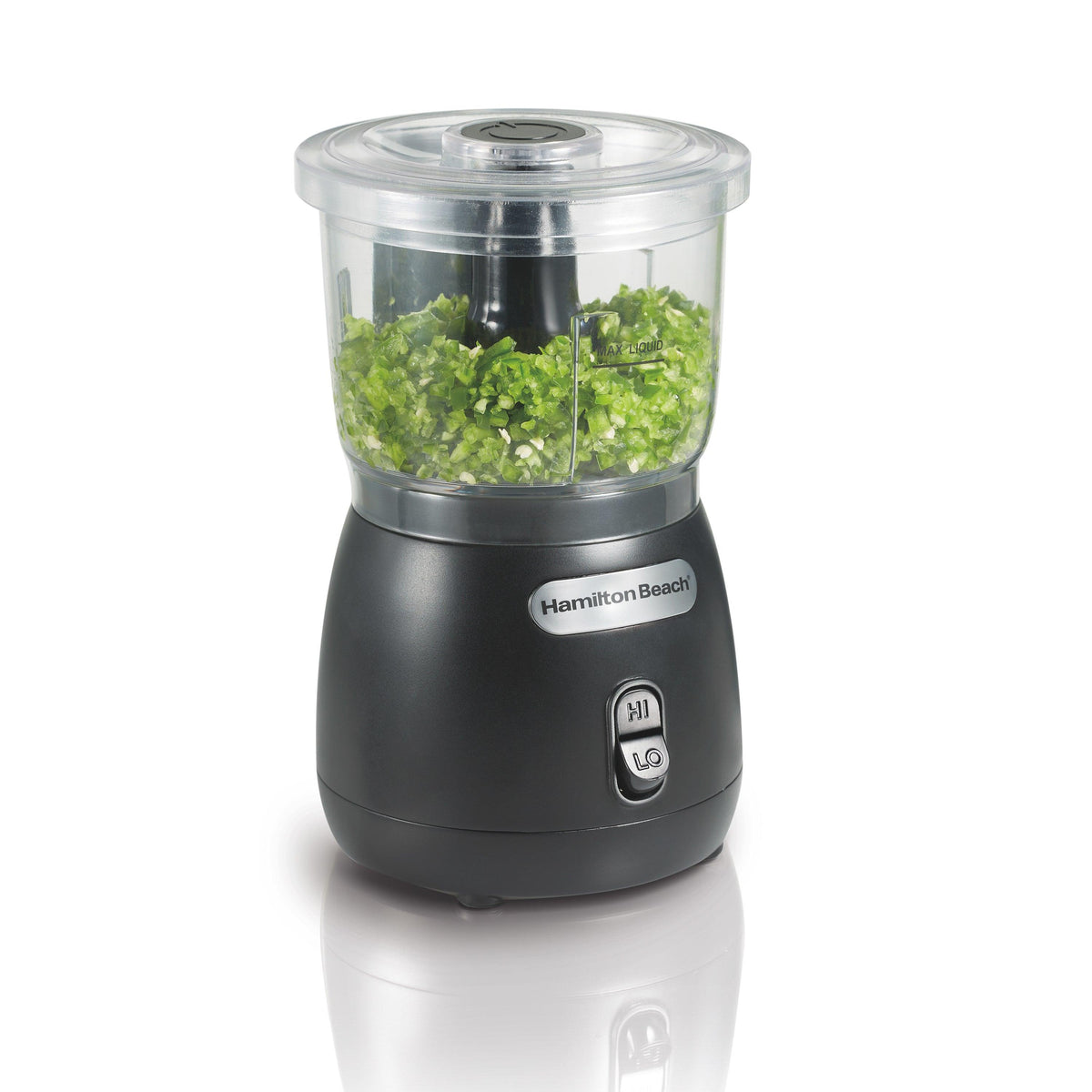 Hamilton Beach Stack & Press 2 Speed Food Chopper Black
