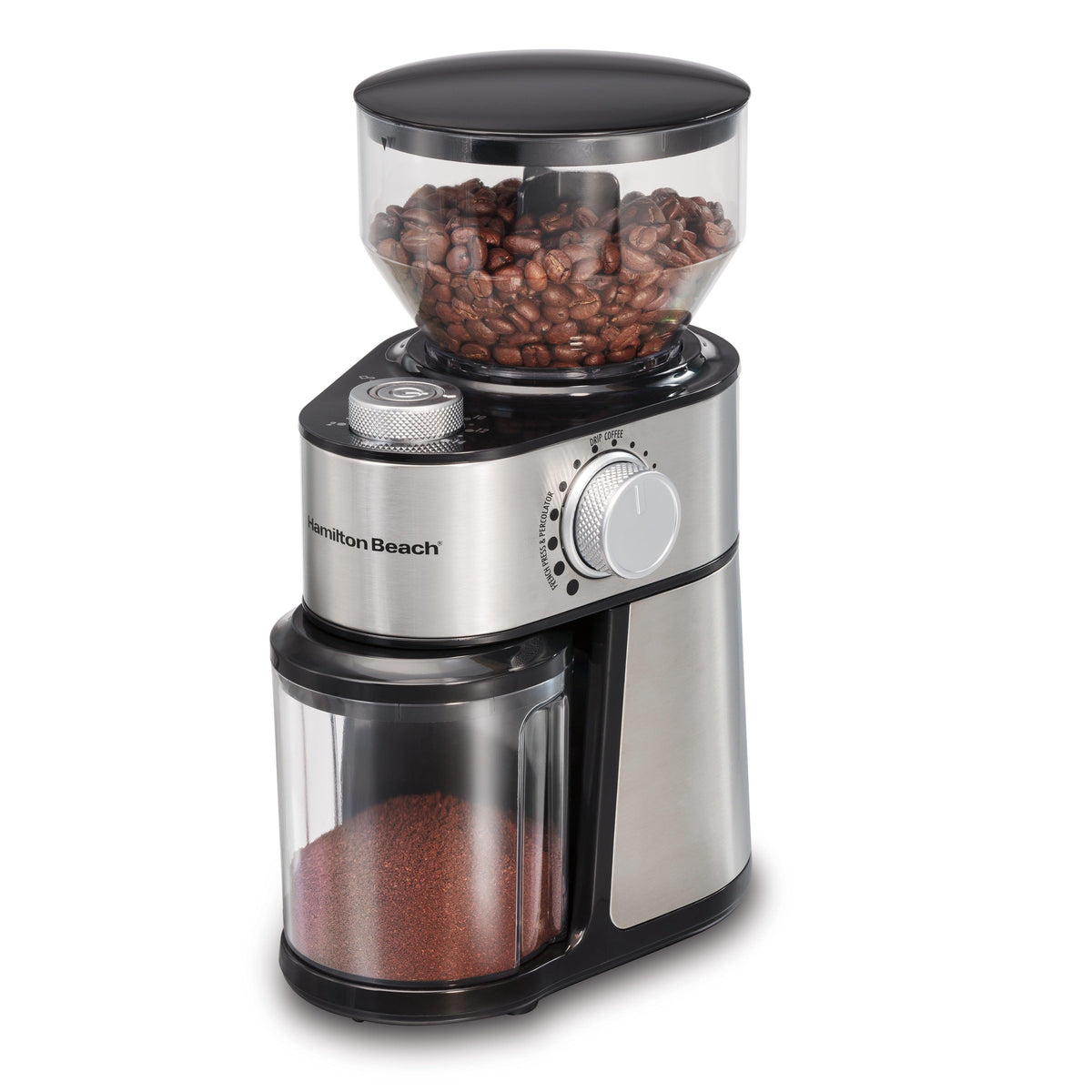 Hamilton Beach 2-14 Cup Burr Coffee Grinder w/ 18 Grind Settings