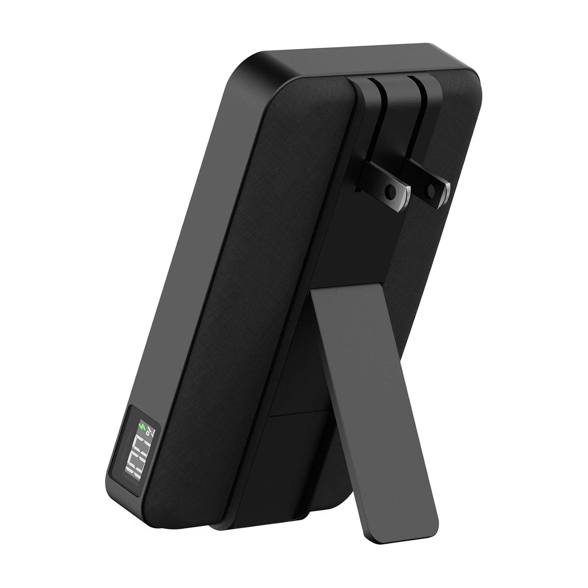 myCharge CliqLuxe 10KmAh Portable Charger w/ Stand Gray