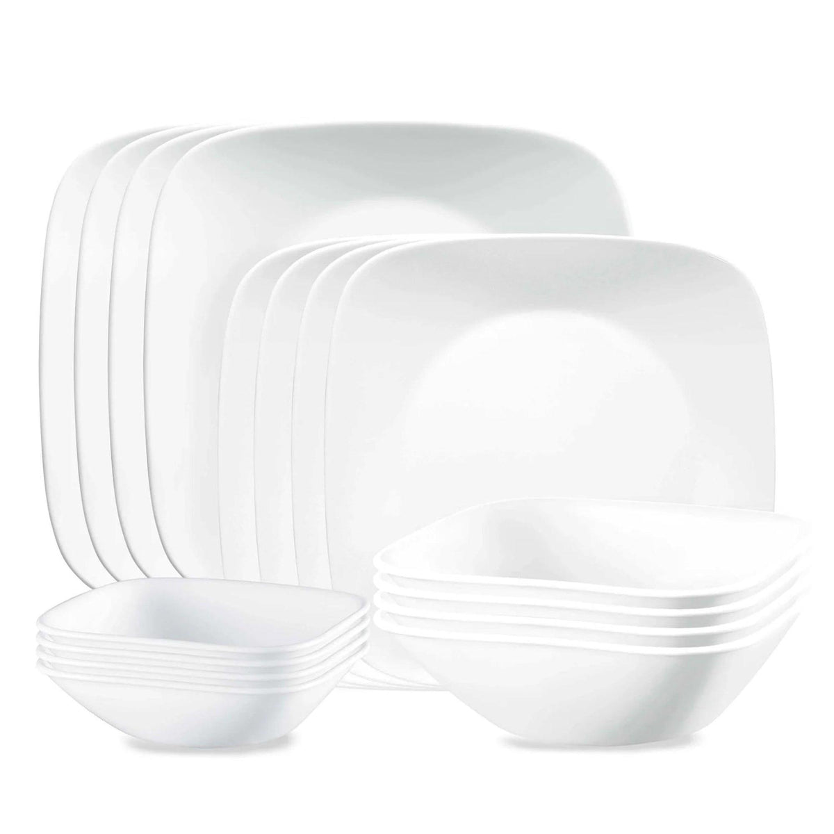 Corelle Vivid White 16pc Dinnerware Set