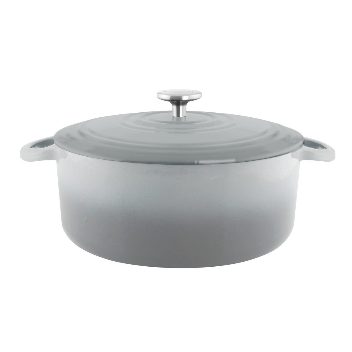 Chantal 7 qt. Round Cast Iron Dutch Oven Fade Grey