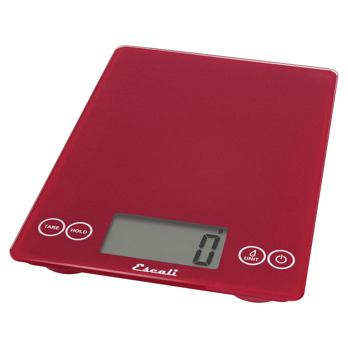 KitchenSupply Escali - Arti Glass Digital Scale, Rio Red