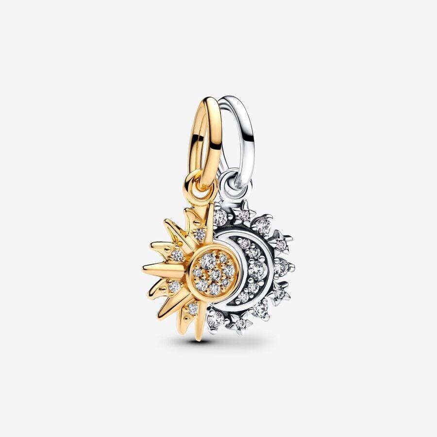 Pandora Sun and Moon Splittable Charms