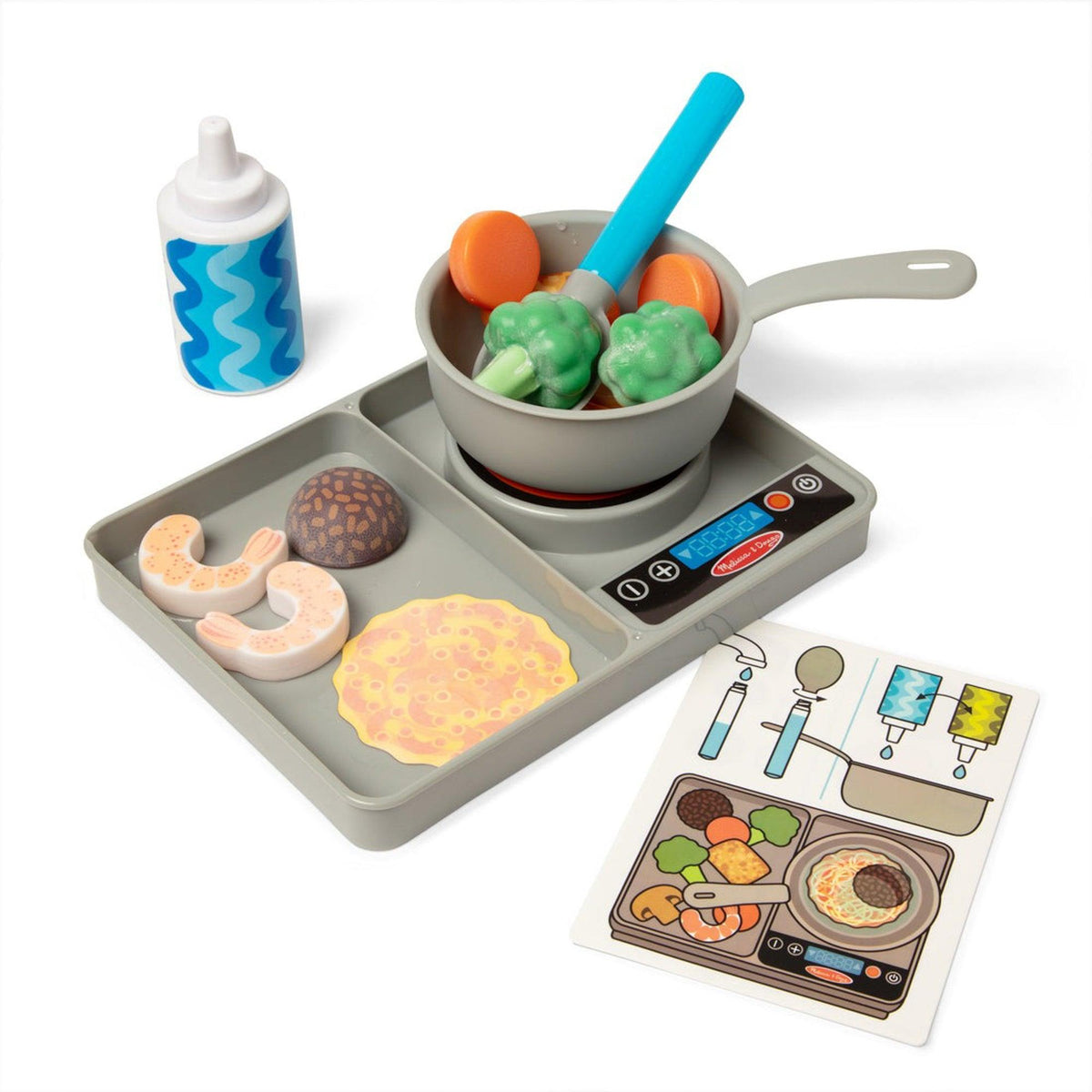Melissa & Doug Simmer & Stir Stove Top Play Set Ages 3-7 Years