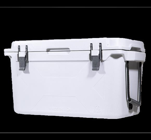 White 50 QT Bison Cooler