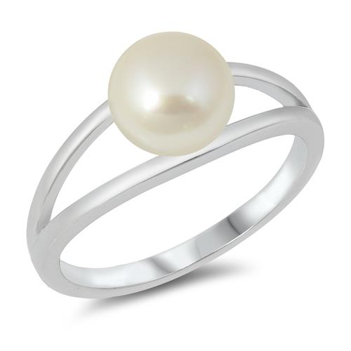 Completely Bella Sterling Silver Pearl Ring