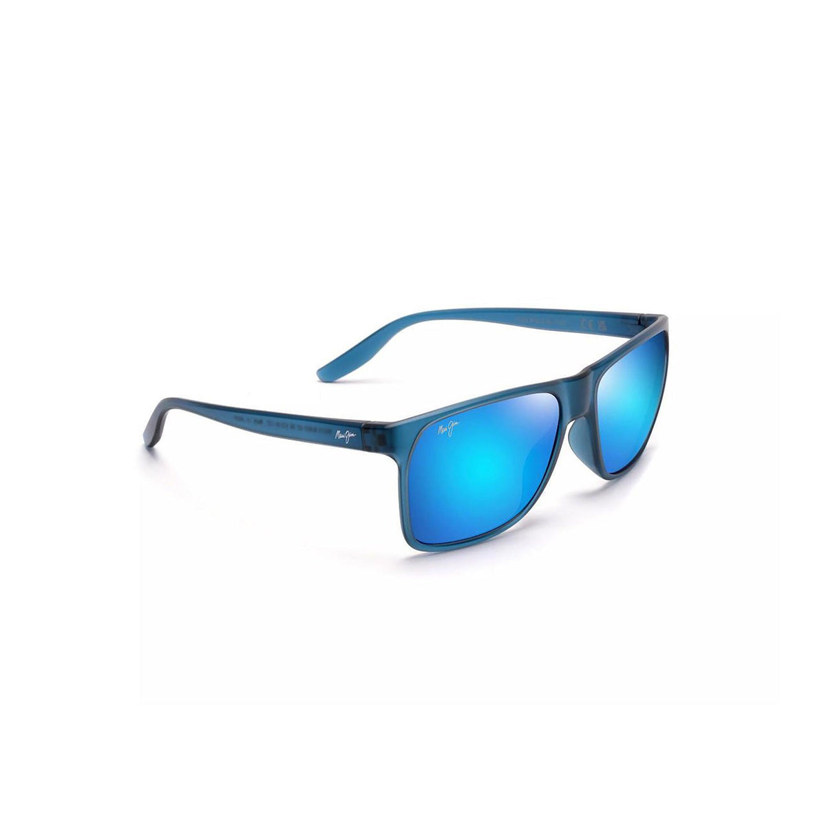 Maui Jim Pailolo Polarized Sunglasses Matte Navy Frame Blue Hawaii Lens