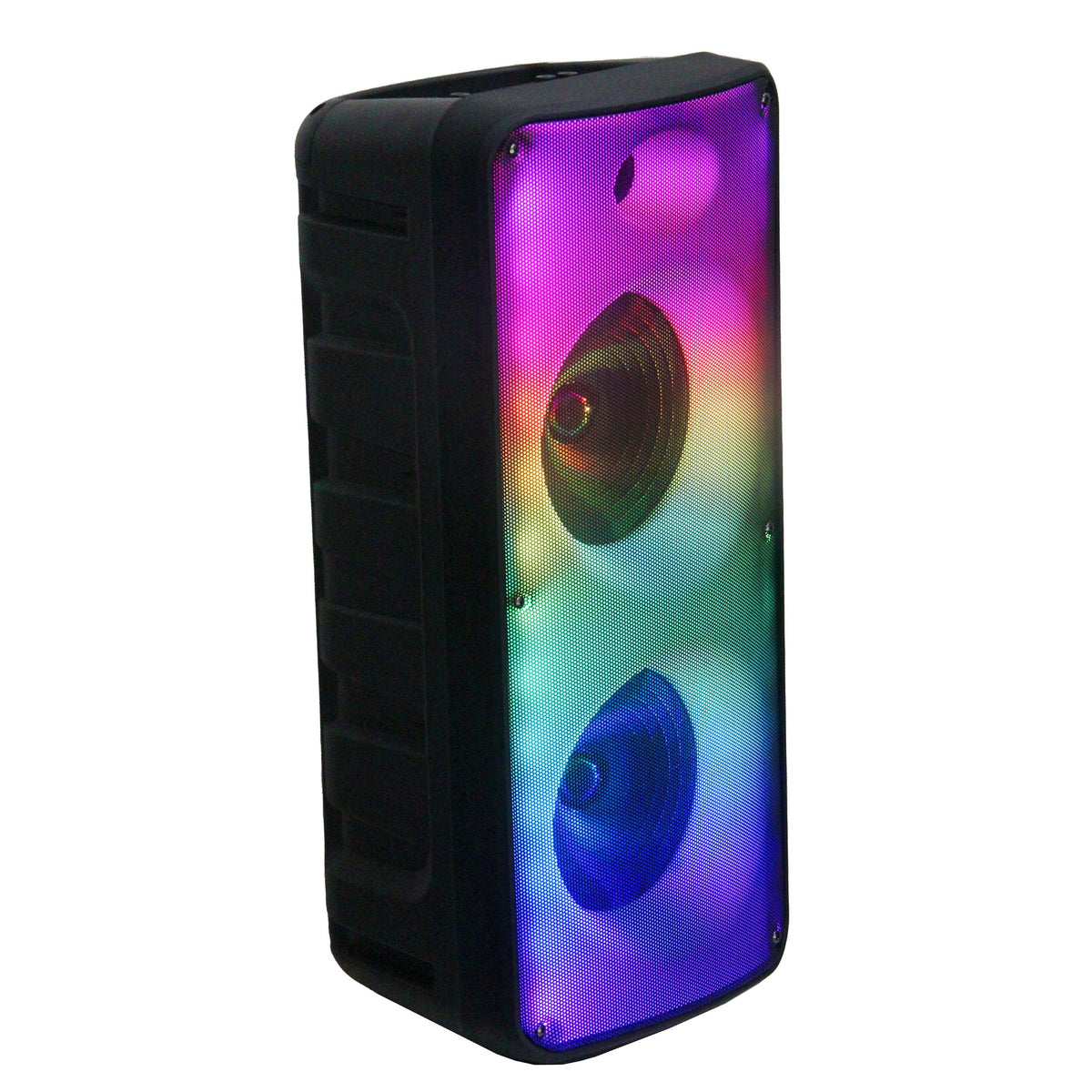 IQ Sound Fire Box 2 x 8" TWS Bluetooth Speaker w/ Light Show and Microphone
