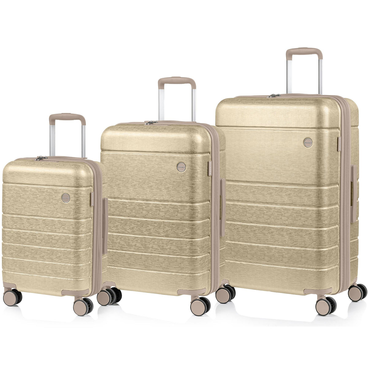 Champs Luggage Linen II 3-Pcs Luggage Set Size 3 Piece Set