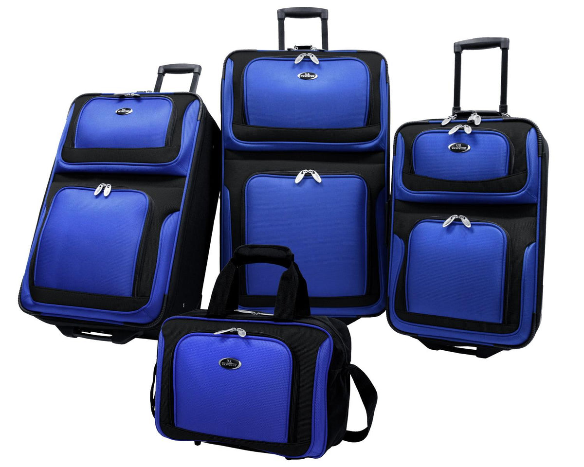 Traveler's Choice New Yorker 4-Piece Luggage Set in Black