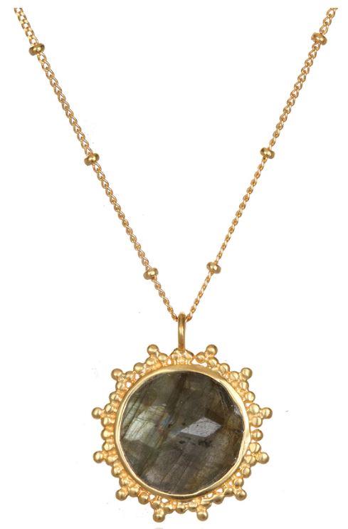 Satya Labradorite Gold 18" Necklace