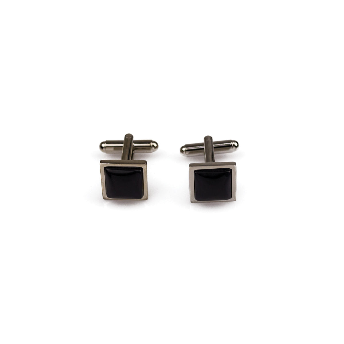 Completely Bella Black Cat's Eye Square Cufflinks