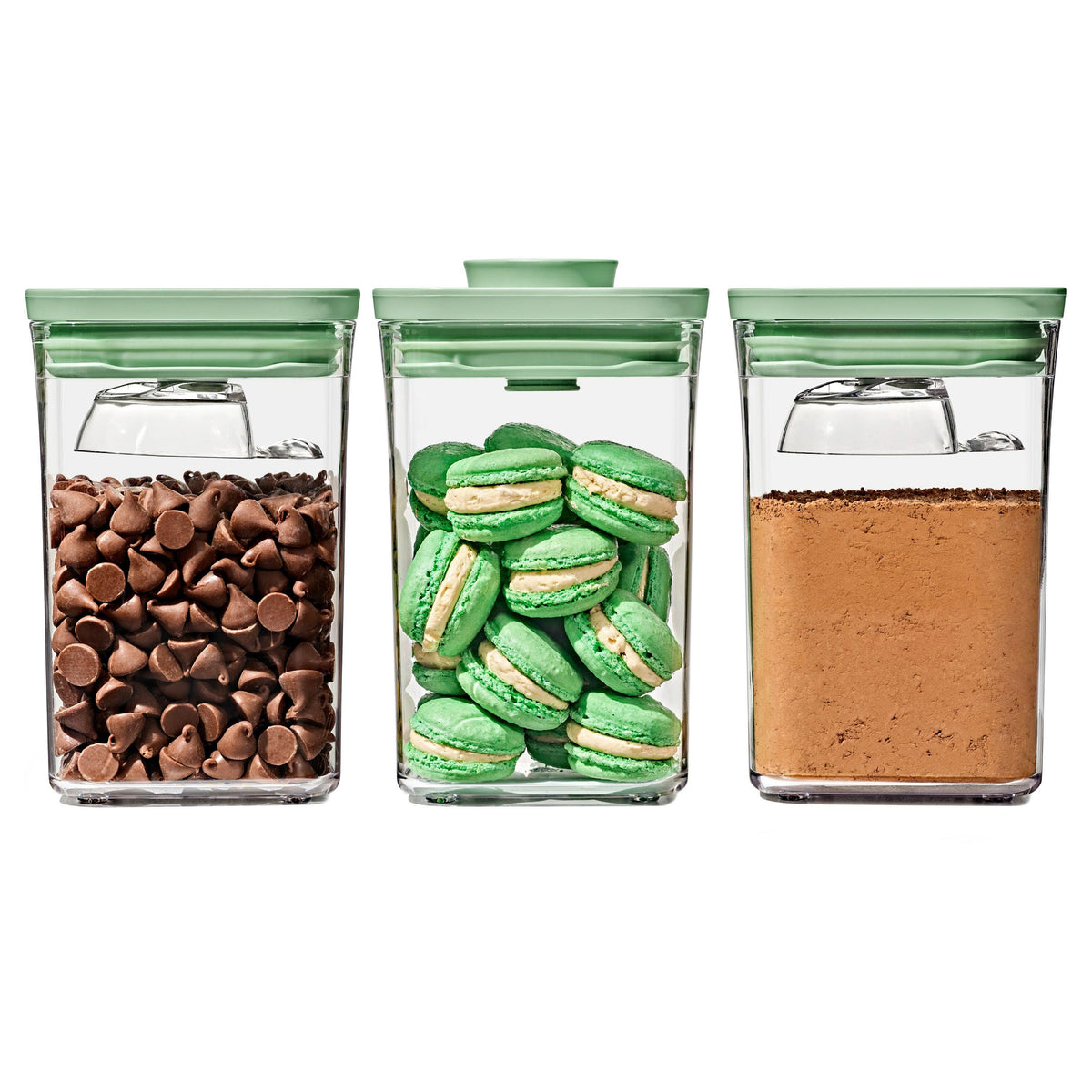 OXO 3pc POP Container Set w/ Mini Scoops Limited Edition Pistachio