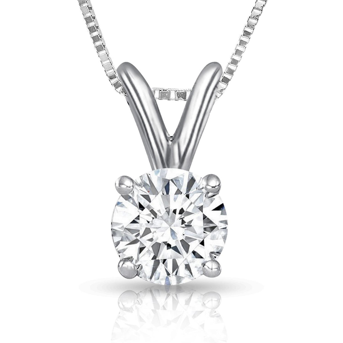 Infinity Luxe Jewelry Collection Round Lab Grown Diamond Necklace