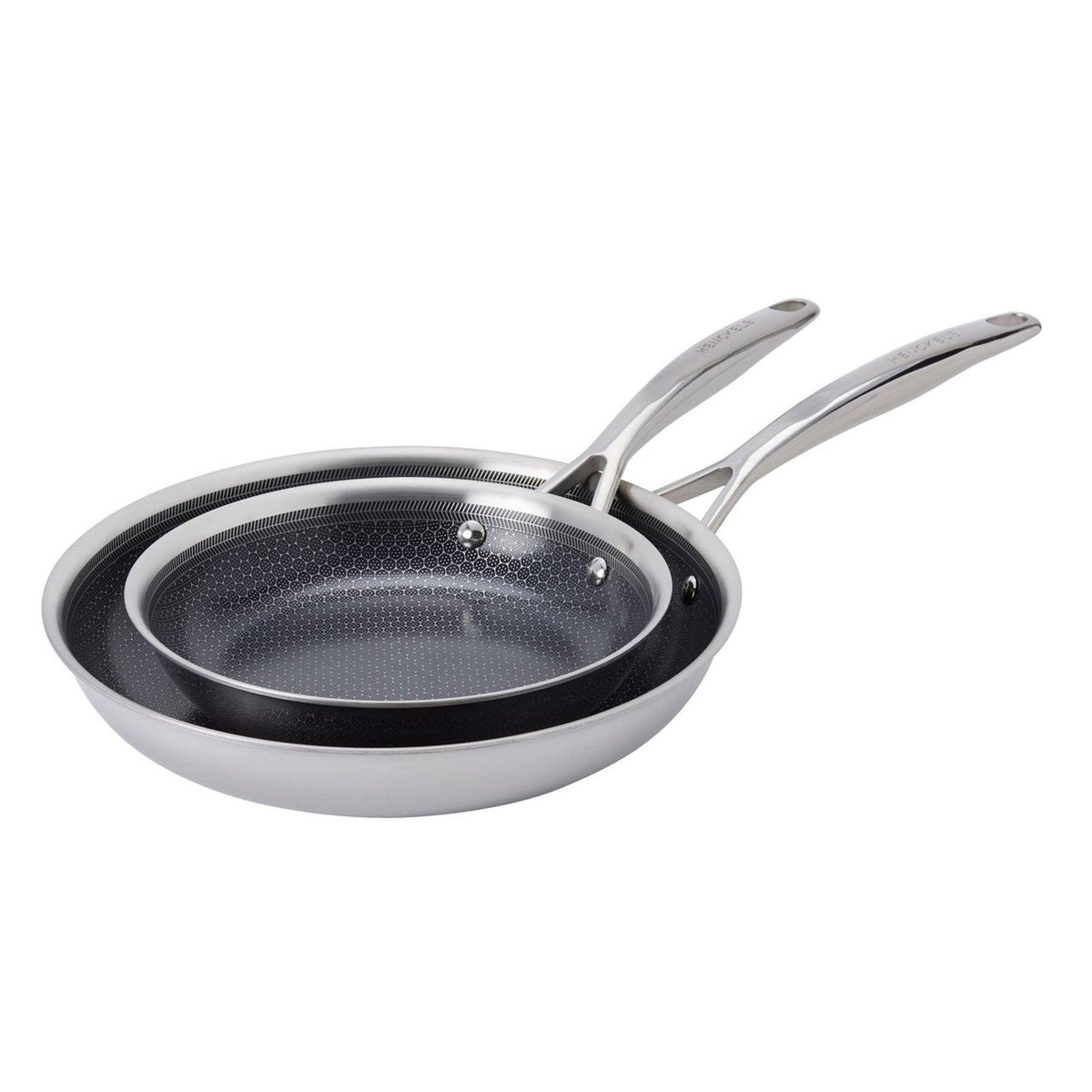 Henckels Paradigm Ceramic 2pc SS Hybrid Dual Performance 8" & 10" Fry Pan Set