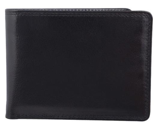 Bugatti Billfold Leather Wallet, Black
