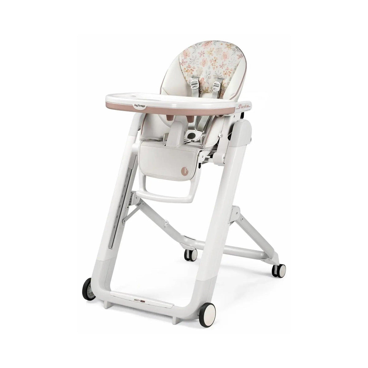 PEG Siesta Grow with Baby Folding High Chair & Recliner Aquarelle