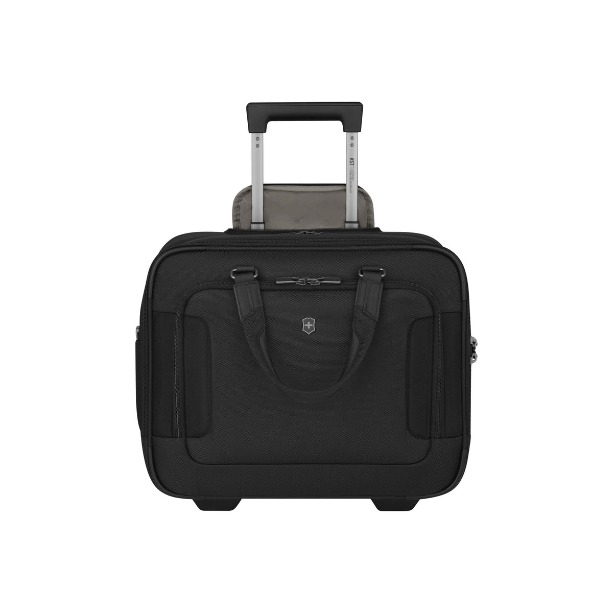 Victorinox Swiss Army Werks Traveler 7.0, Wheeled Briefcase with 15.6" Laptop and 11'' Tablet Compartment, Black