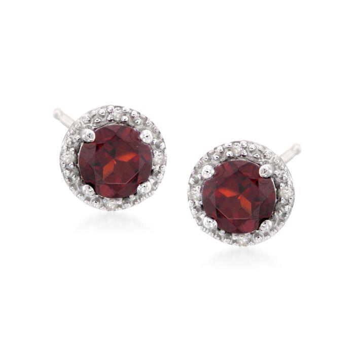 Completely Bella Ruby Red Halo Earrings