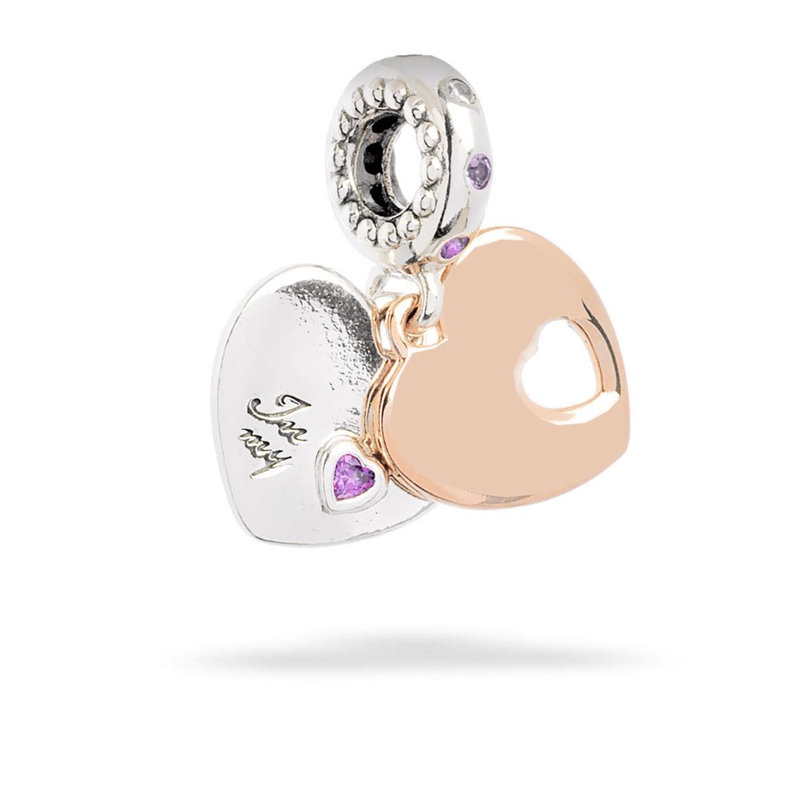 Pandora Two Hearts Dangle Charm