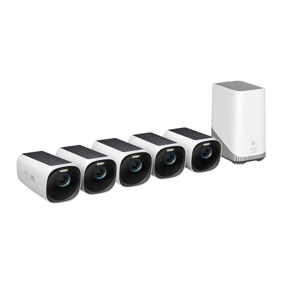eufyCam 3 Advanced 5-Camera 4K Security System w/ Solar Power