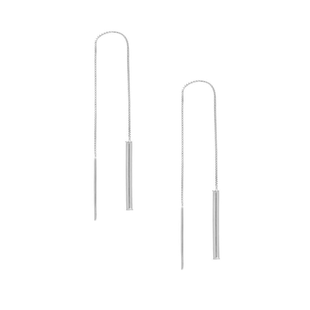 HAWLEY ST Wide Bar Threader Earrings