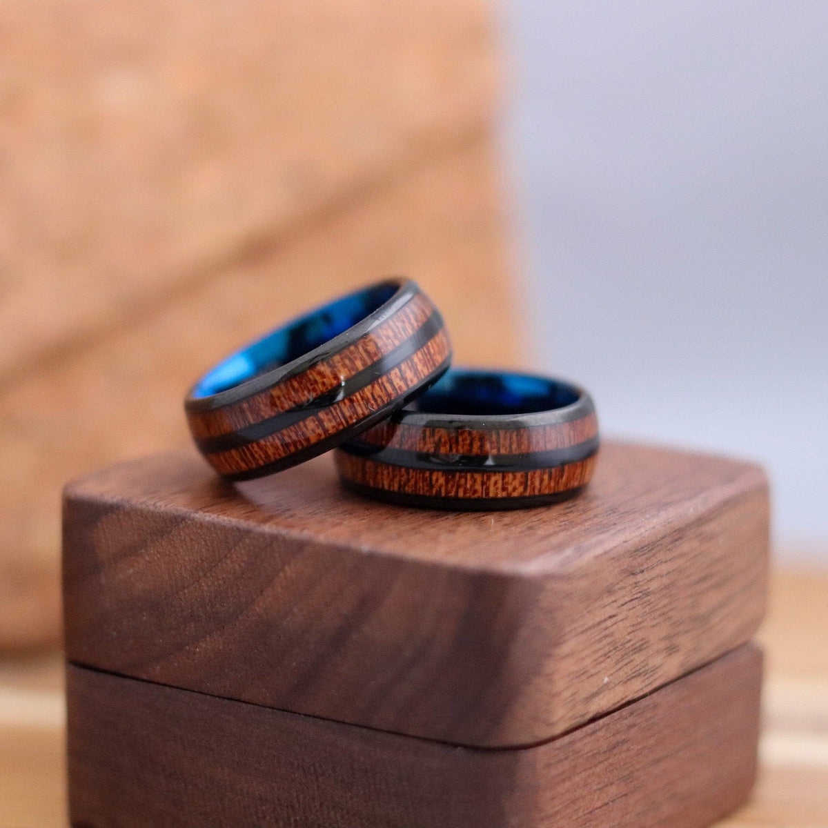 Joycoast Old Fashioned - Tungsten & Redwood Ring Size 12