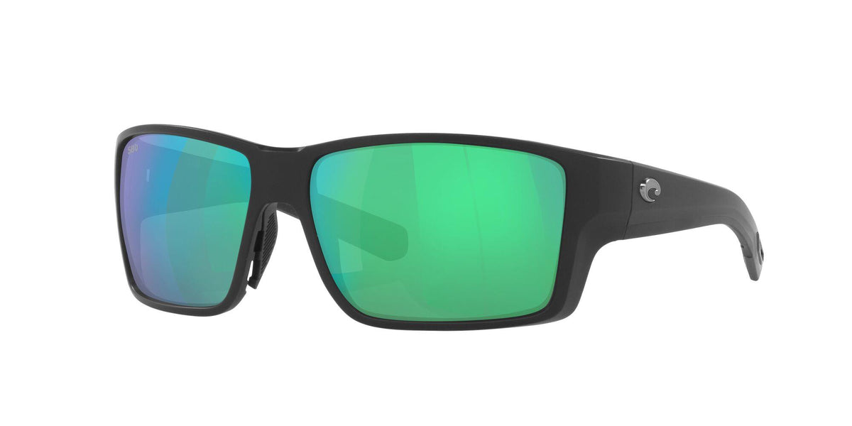 Costa Del Mar Reefton Pro - Matte Black/Green Mirror Polarized