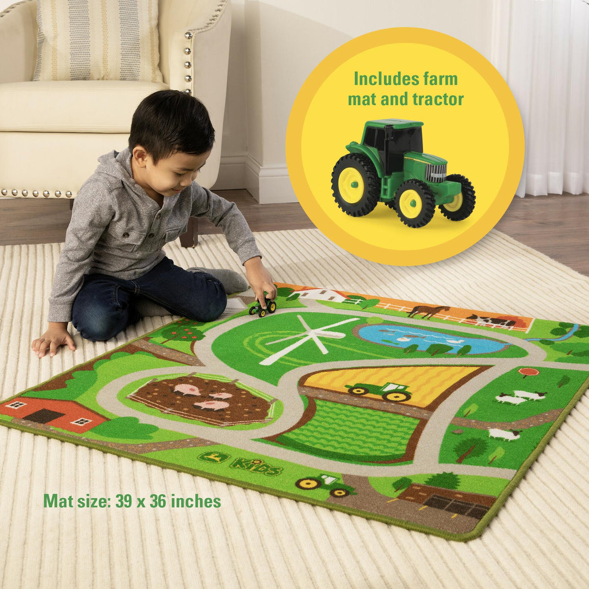 Tomy John Deere Rug Playmant