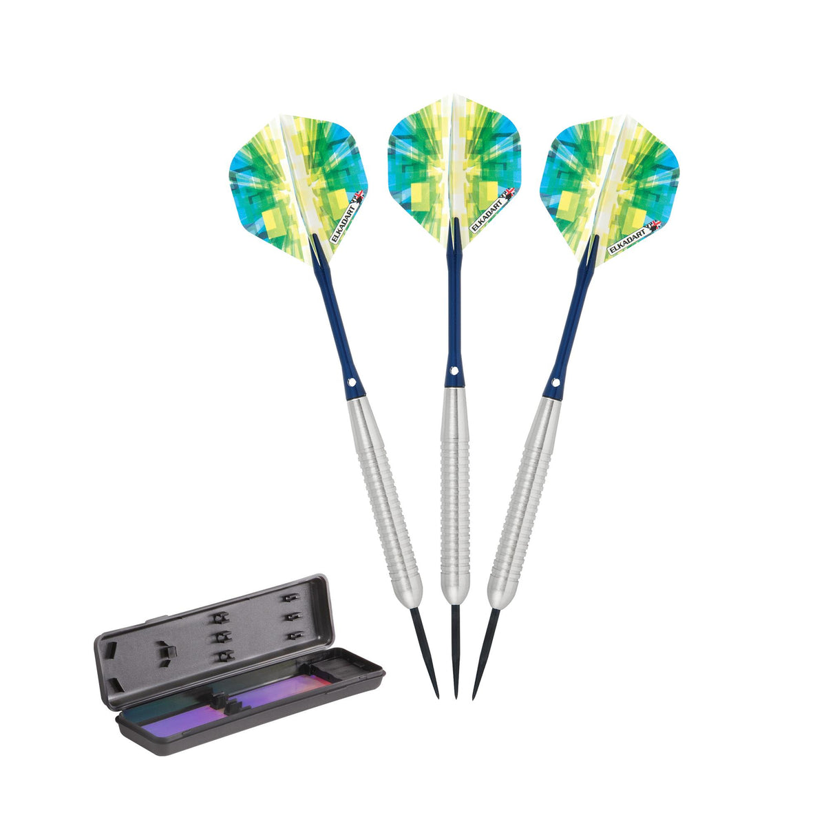Elkadart Prism Ringed Silver Steel Tip Darts 20 Grams