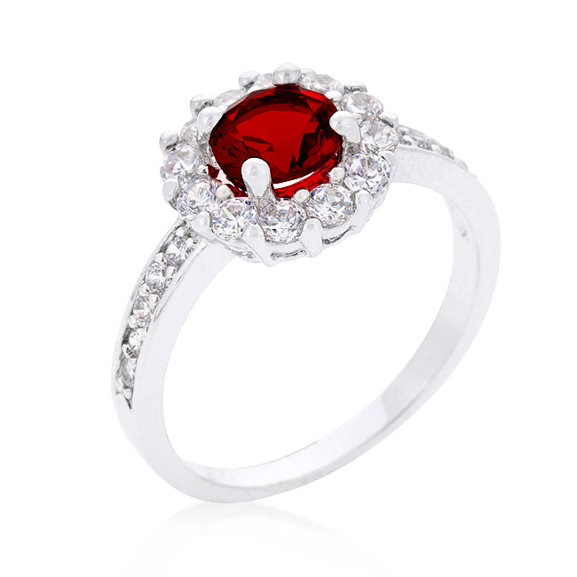 Completely Bella Garnet Halo Anniversary Ring(10)