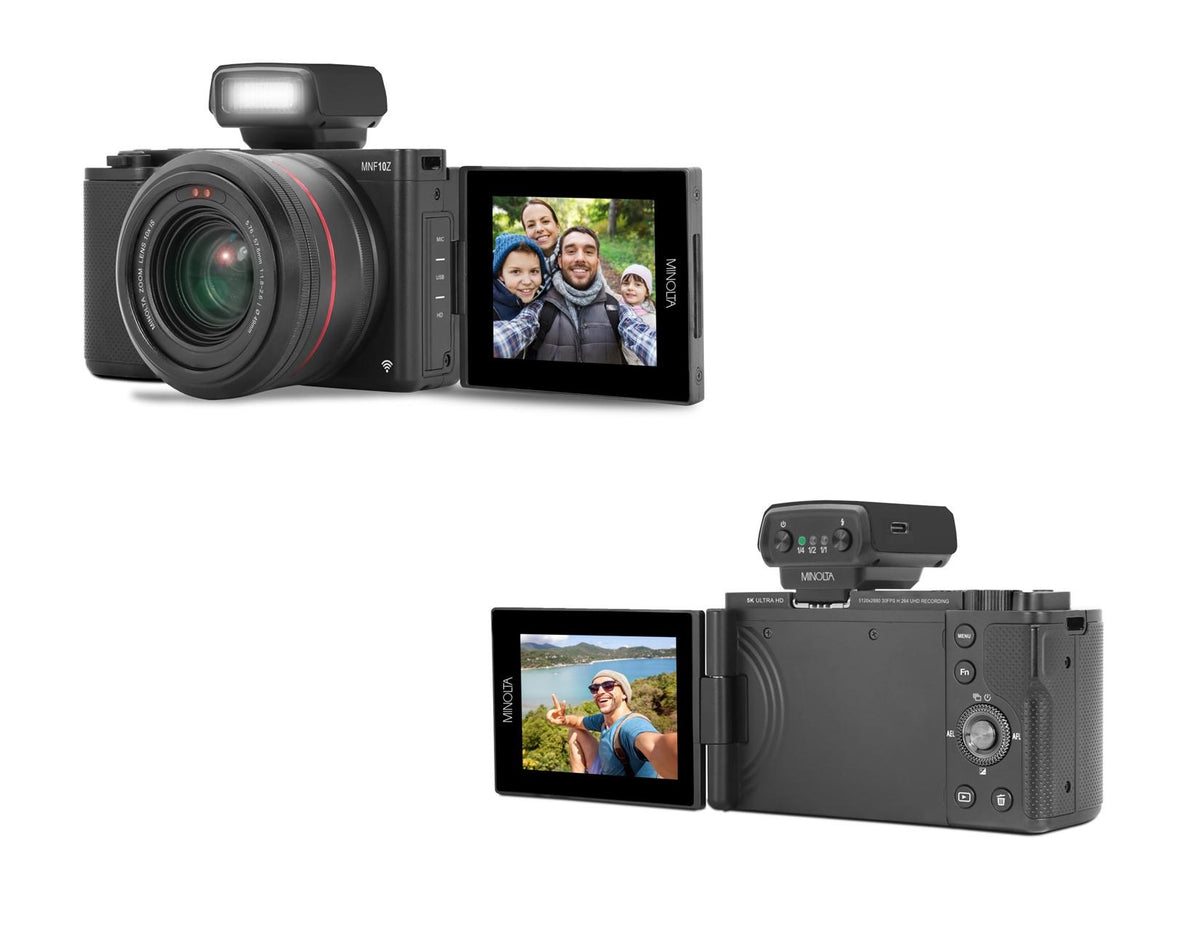 Minolta 72MP/5K/WiFi 10X Optical Zoom Camera