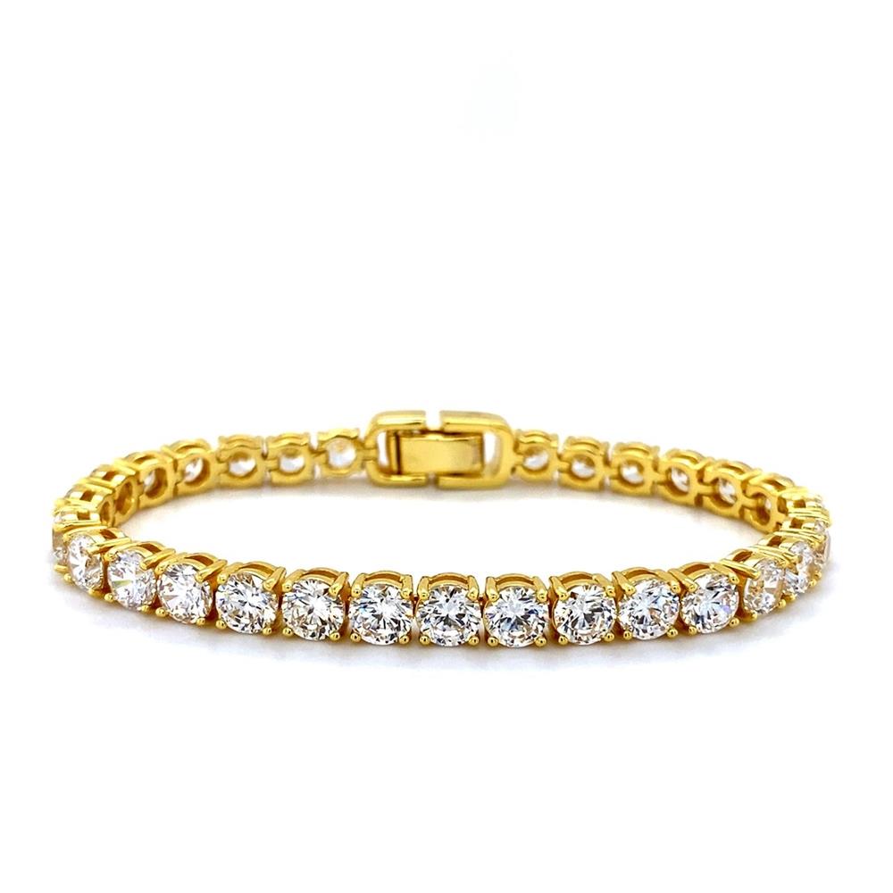 Anna Zuckerman Luxe 15 Carat Four Prong Bracelet Size 7.5 inch