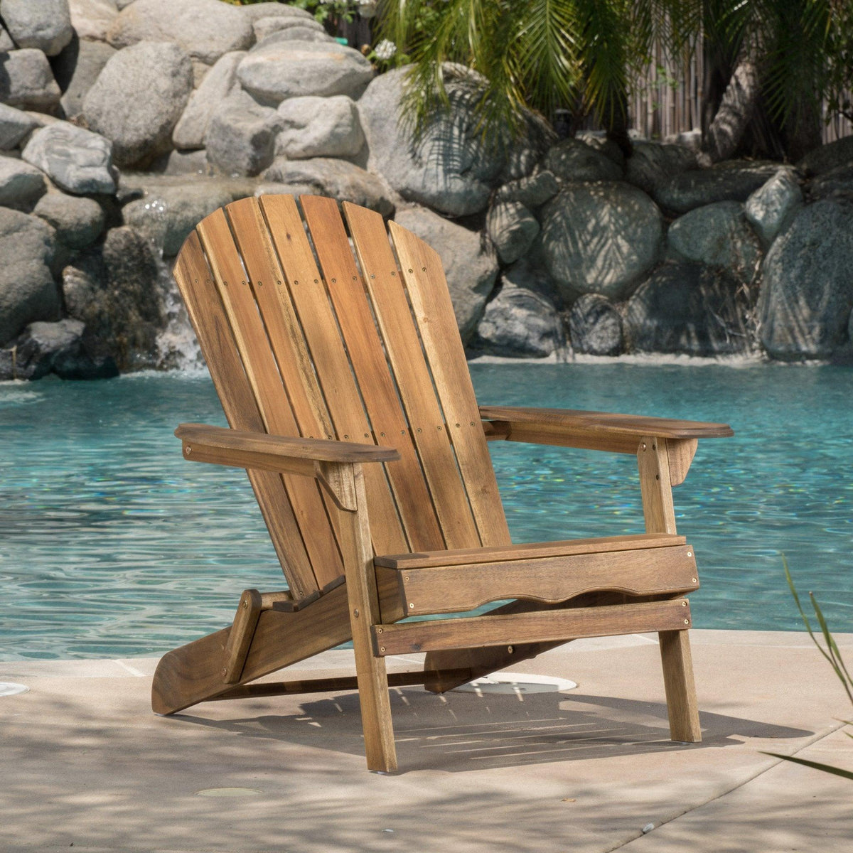 Stark Home Hanlee Folding Wood Adirondack Chair - Pack Of 2