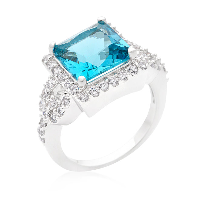Completely Bella Aqua Blue Cocktail Ring(8)