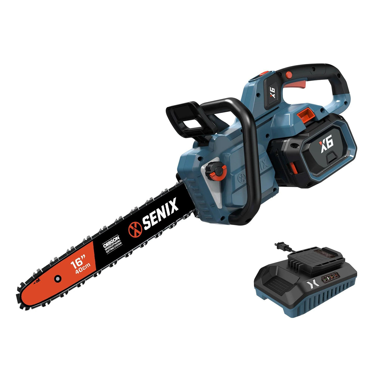 Senix Tools 60V 16In Chainsaw w/ Battery and Charger Size 16"