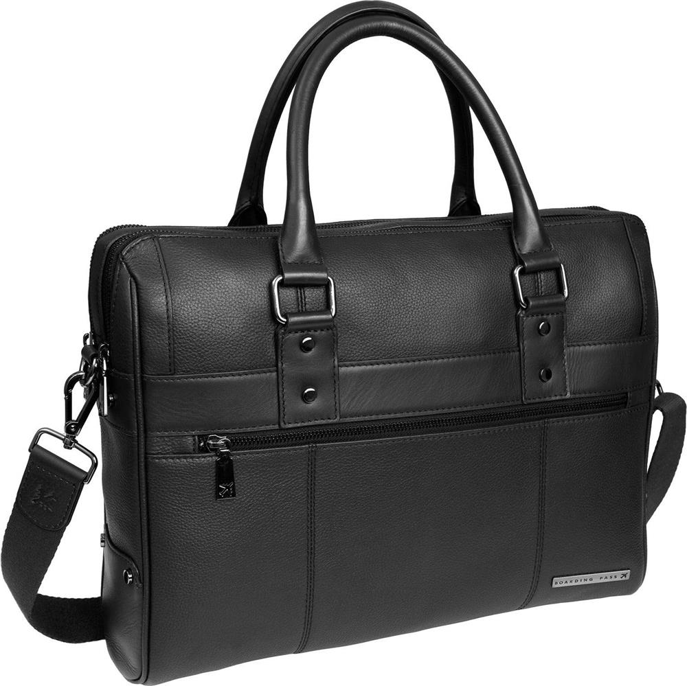 Boarding Pass The Gotham Pebble Grain Briefcase Size 18"