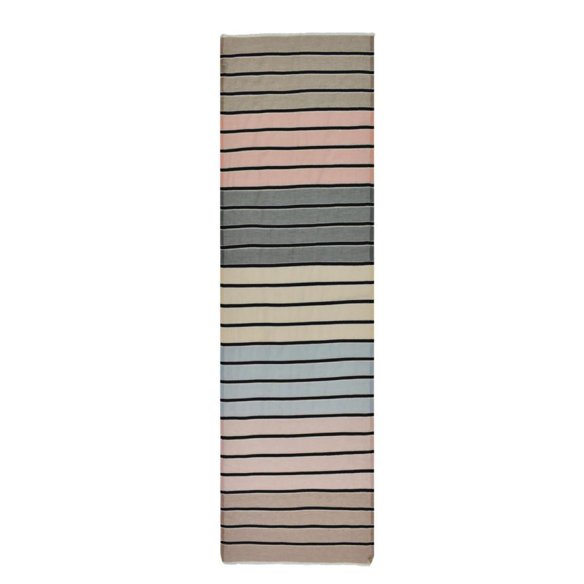 Dupatta Designs Maren Wide Striped Cotton Scarf