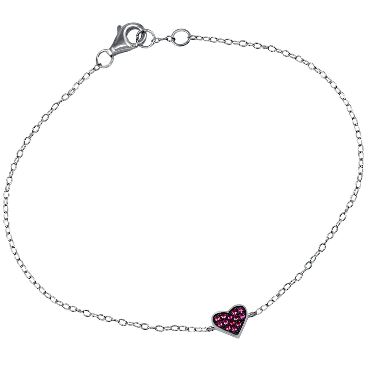 Infinity Luxe Jewelry Collection CZ Heart Bracelet