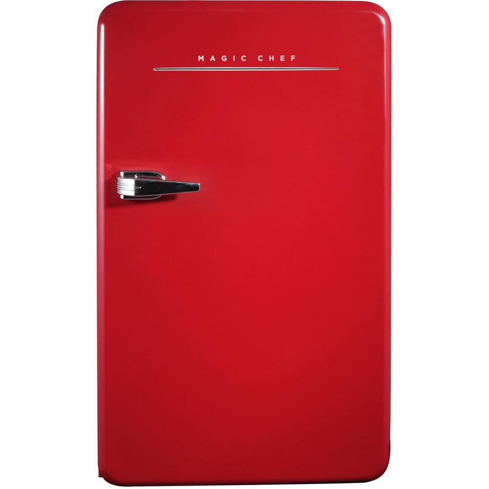 Magic Chef 3.2 cu. ft. Retro Mini Refrigerator in Red without Freezer