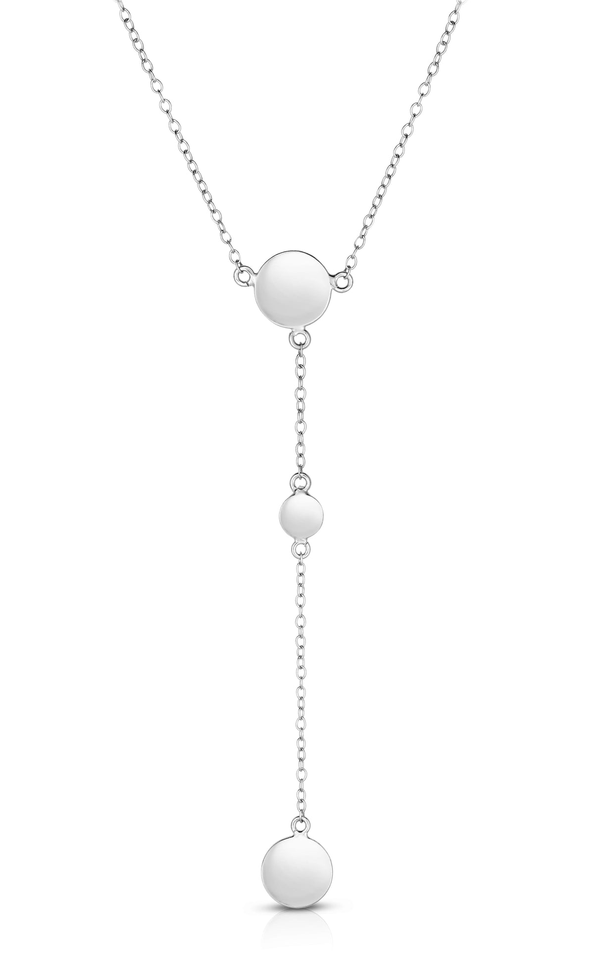 Jilco Disco Y Sterling Silver Necklace