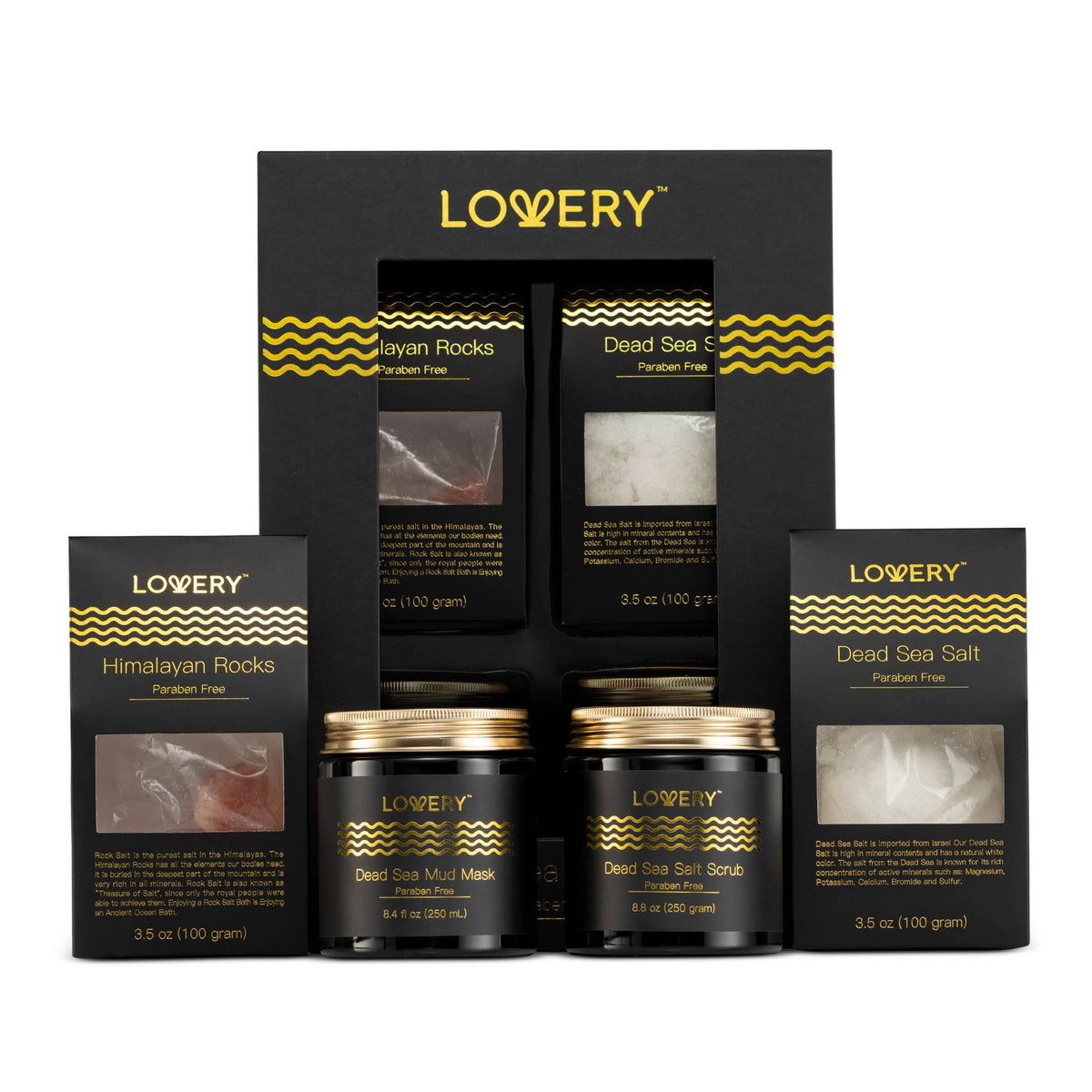 Lovery Dead Sea Minerals Home Bath Gift Box Size 5 Pieces