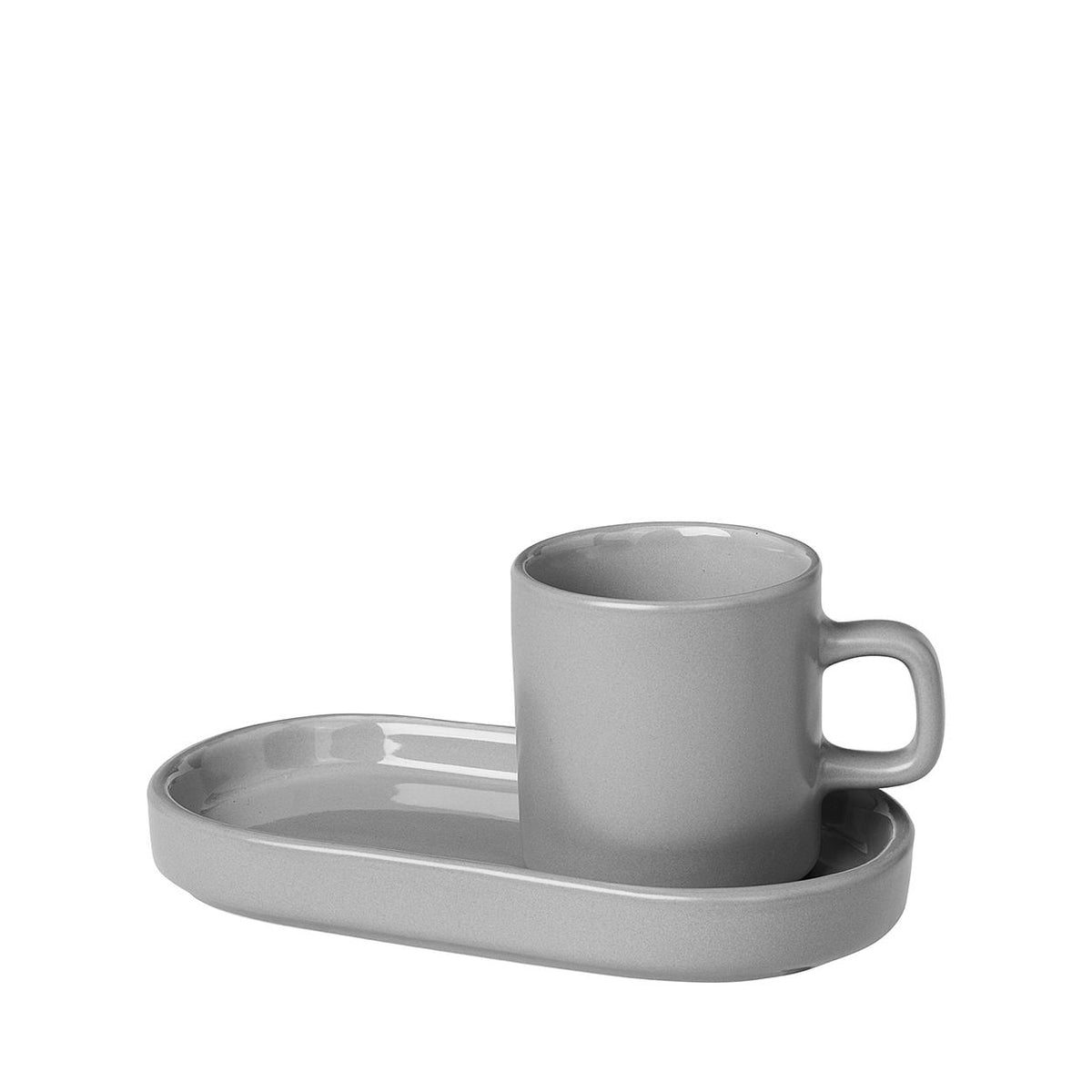Blomus PILAR - Espresso Cups with Tray Set of 2