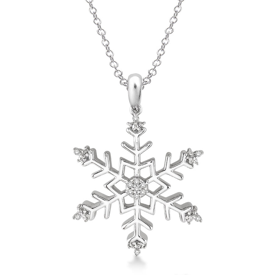 Jilco Inc Diamond Snowflake Necklace