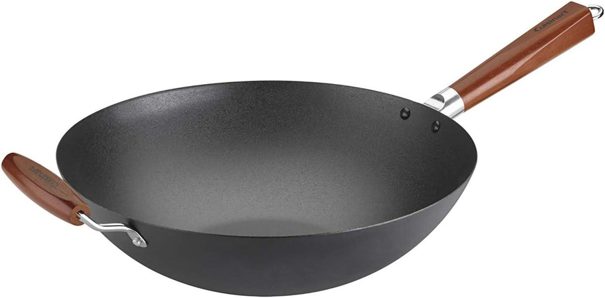 Cuisinart 14" Pre-Seasoned Wok w/ Helper Handle