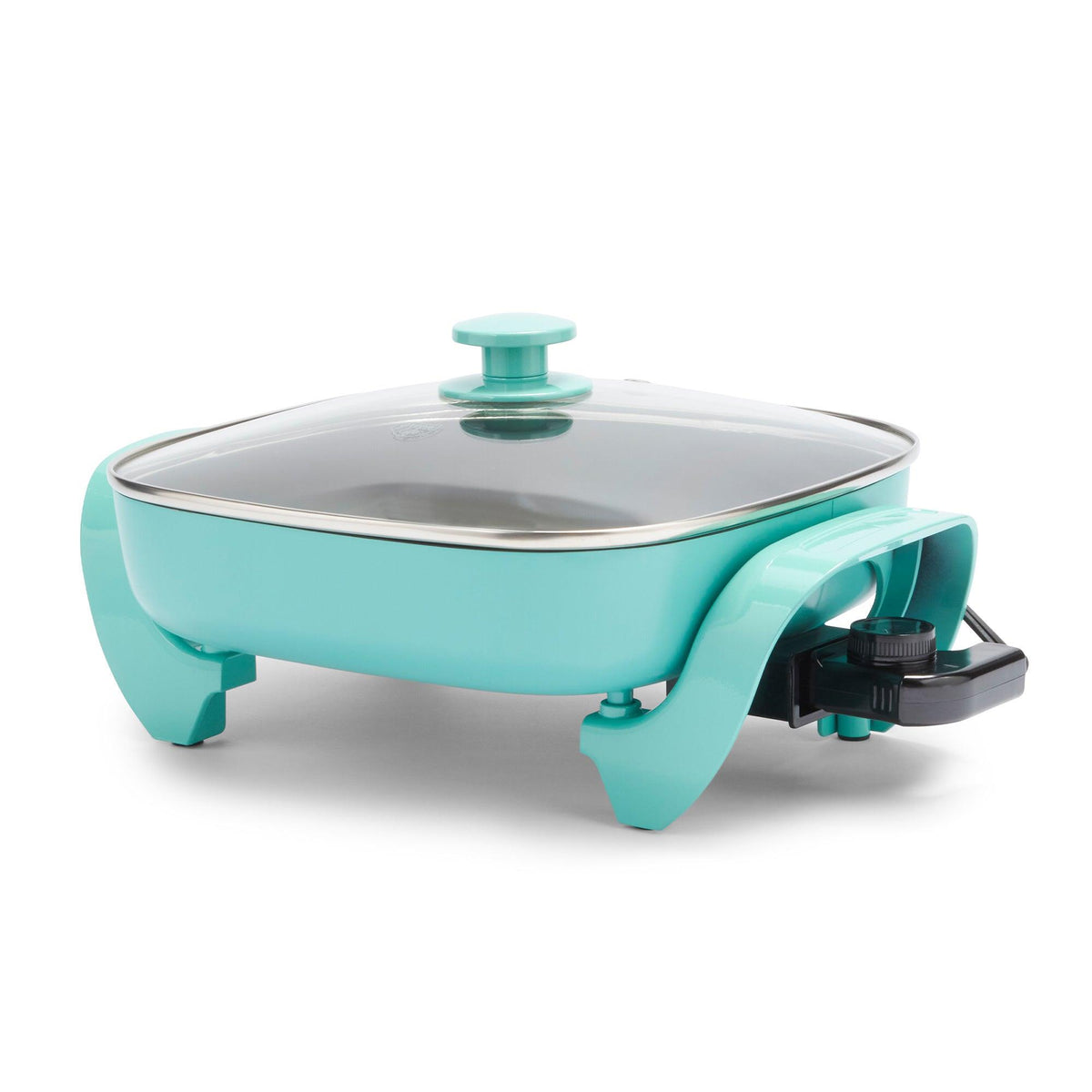 GreenLife Healthy Power 5qt Nonstick Electirc Square Skillet Turquoise