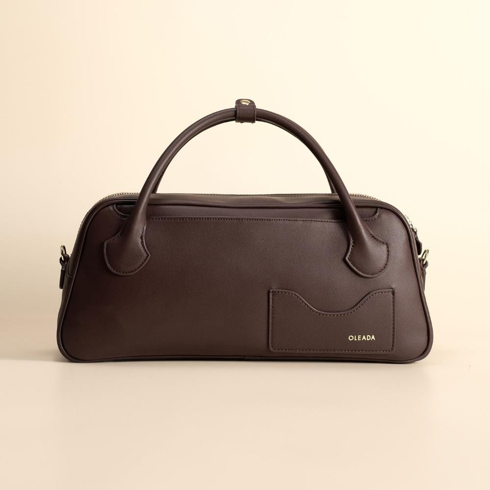 OLEADA Handbags Mini Marina Carryall, Chocolate